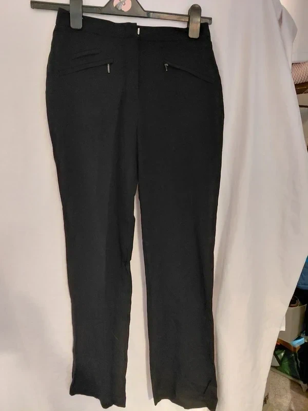 M&S Collection Black Trousers Size 8