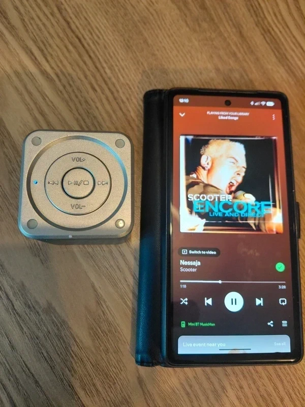 MusicMan TXX3808 Mini Wireless Soundstation BT-X2 – MP3 Player & Bluetooth, Blue