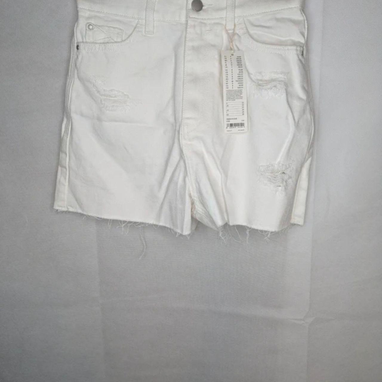 Womens EDC by Esprit White Ripped Jeans Shorts 25 Waist