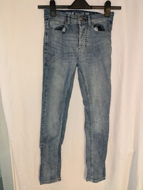 Denim Co. Light Slim Blue Jeans Size W26x L30