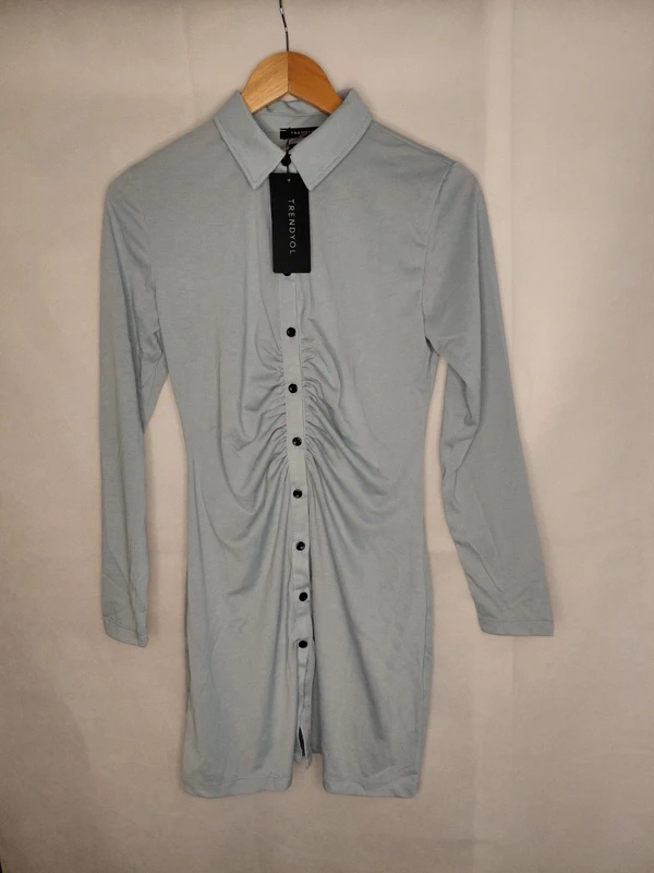 Trendyol Blue Stylish Long Top Size 8
