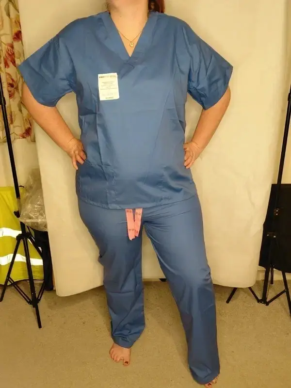 Blue StandSafe Professional Health Scrub Suit Size 16