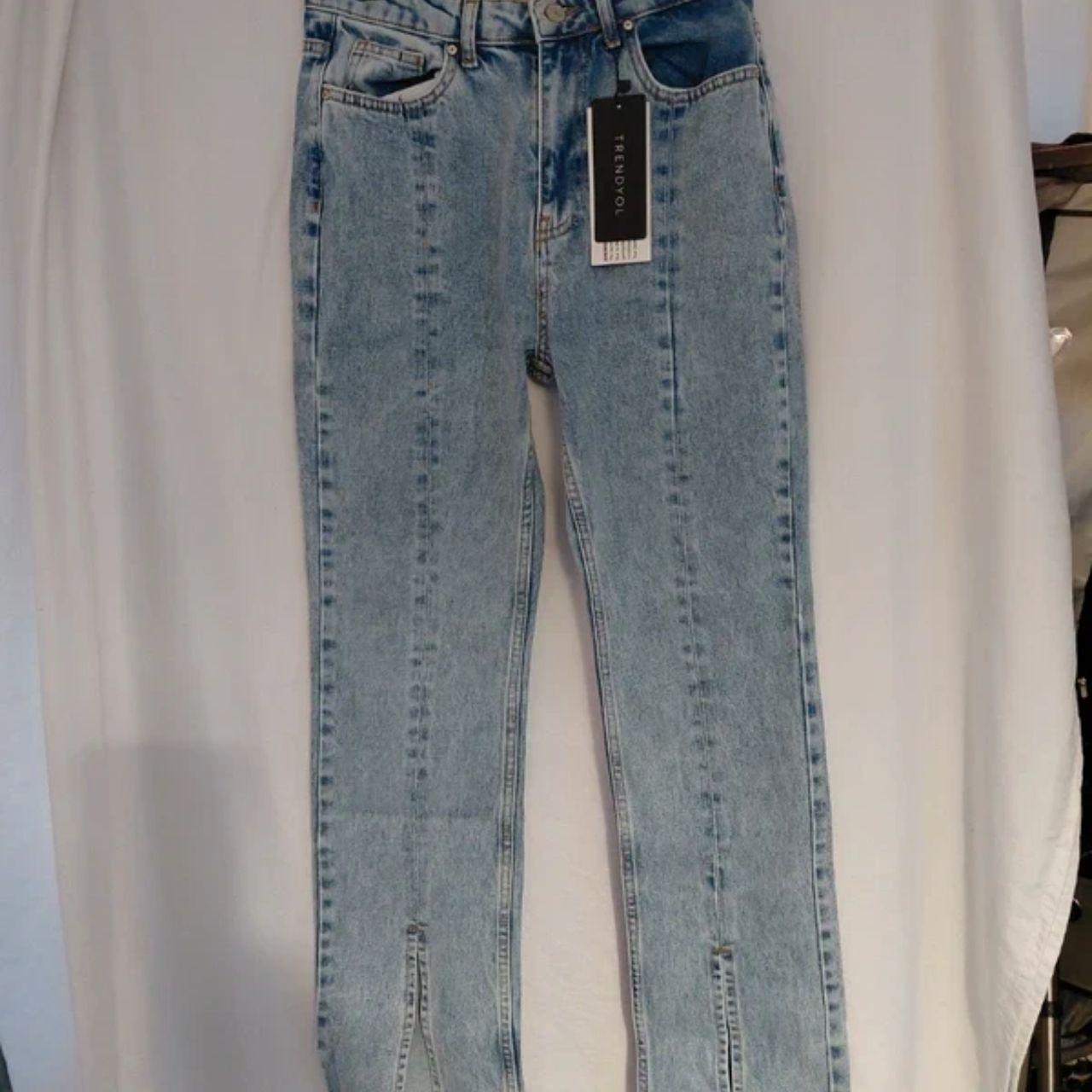 Womens Trendyol Light Blue Stylish Jeans Size 10