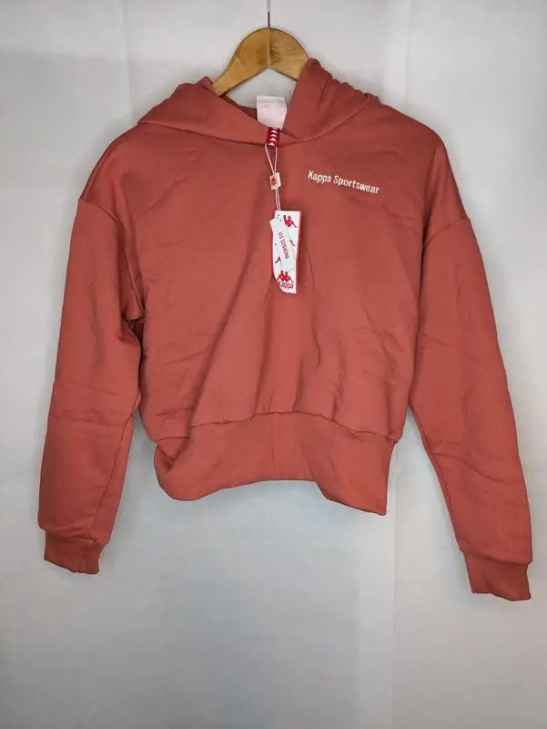 Womens Kappa Brown Pink Hoodie Size XS