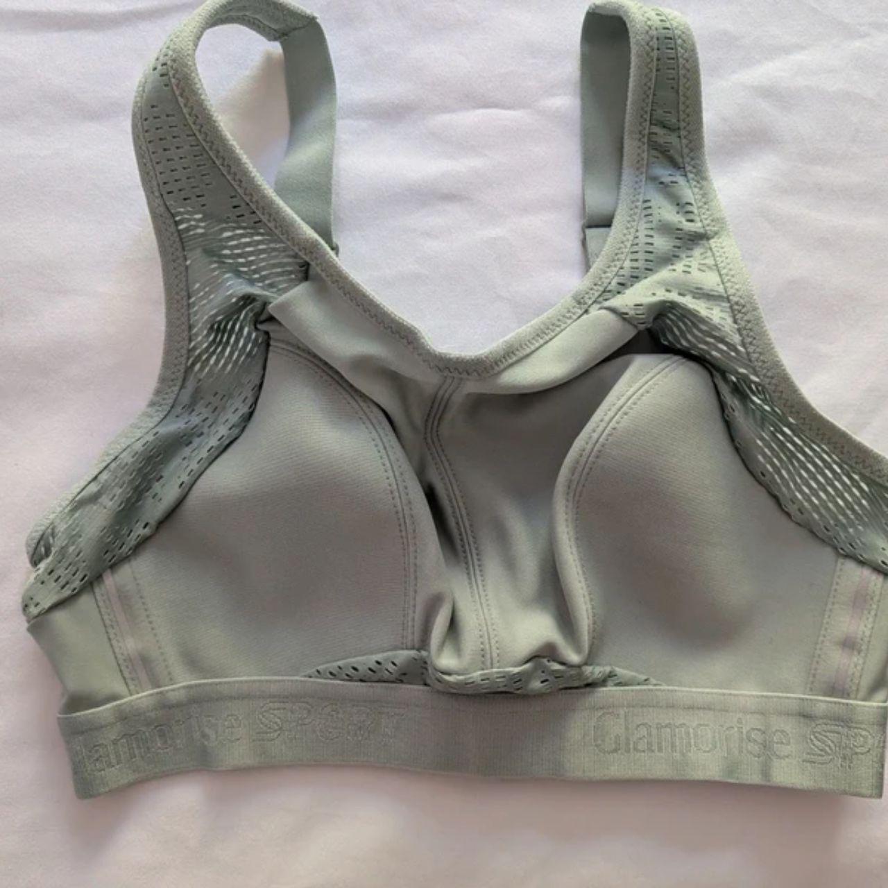Glamorise No-Sweat Mesh Sports Wire free Bra Jade 34C