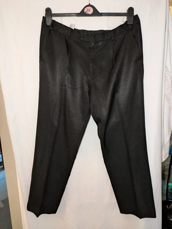 Taylor & Wright Black Regular Fit Trousers Size W38 X L29