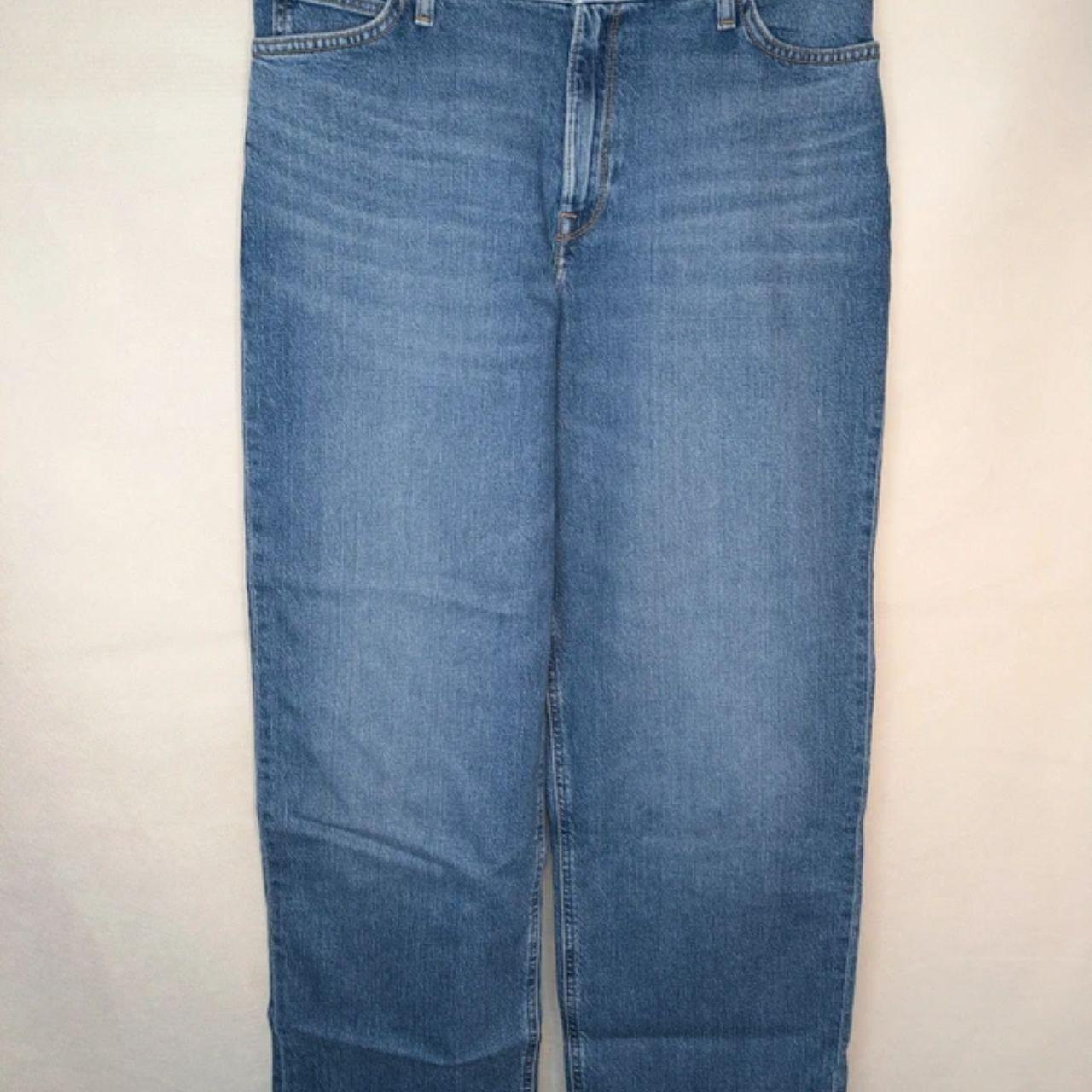 Womens Lee Wide Leg Long Blue Jeans 31 Waist 35 Inside Leg