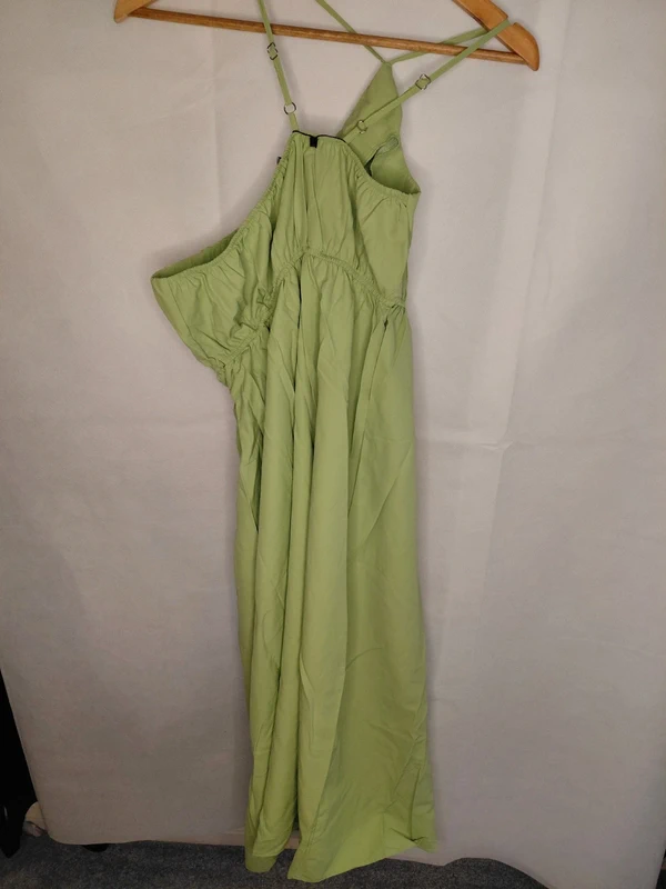 Trendyol Holterneck Lime Green Dress Size 12