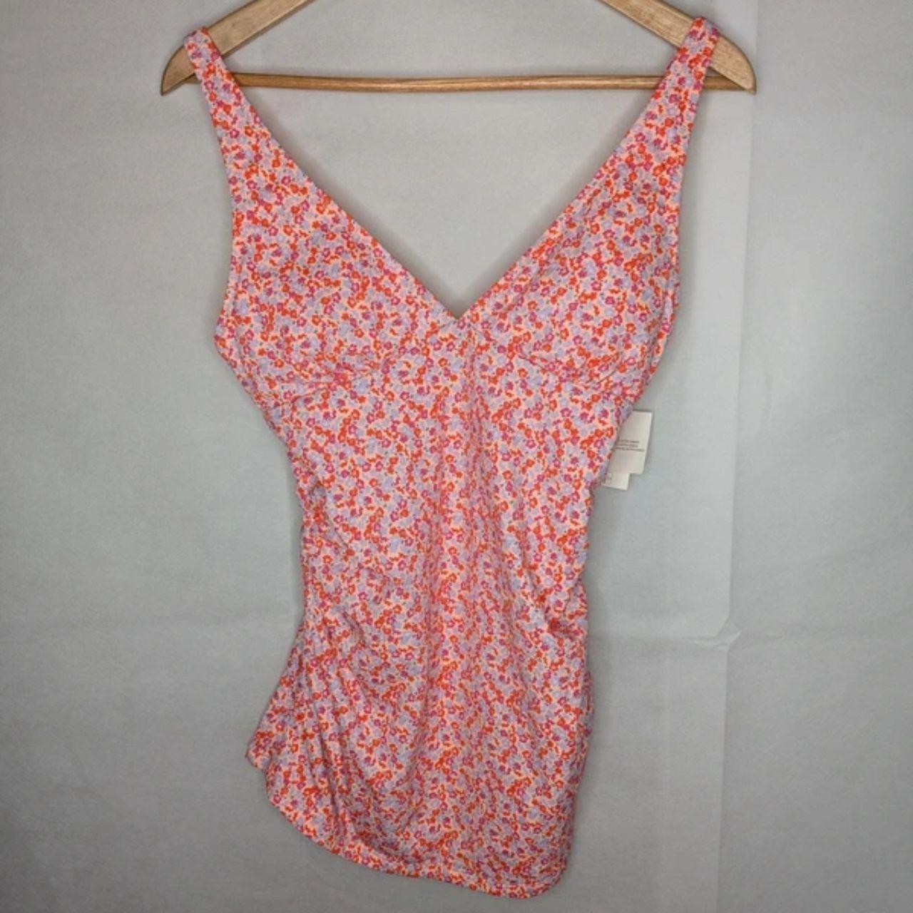 Amazon Essentials Rose Pink Tankini Swim Top Medium