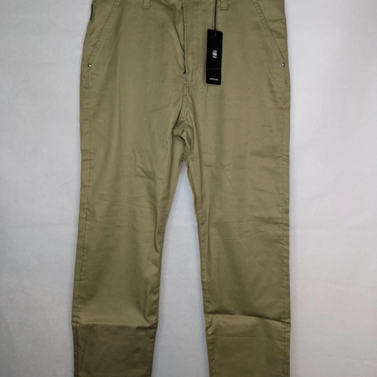 Womens G-Star Slim Chinos Trousers Green 26 Waist 32 Inside Leg
