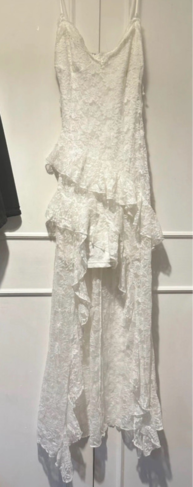 Strappy frill detail dress