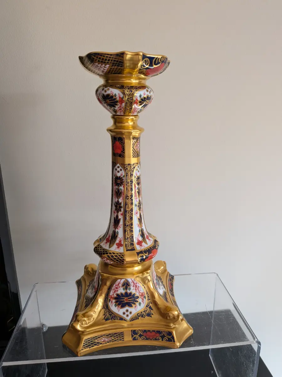Royal Crown Derby Imari 1128 SGB candlestick