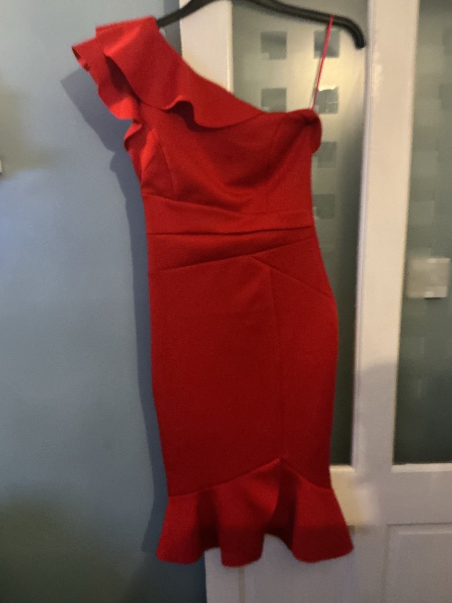 Lipsy London Red Ball Gown Dress Size 10