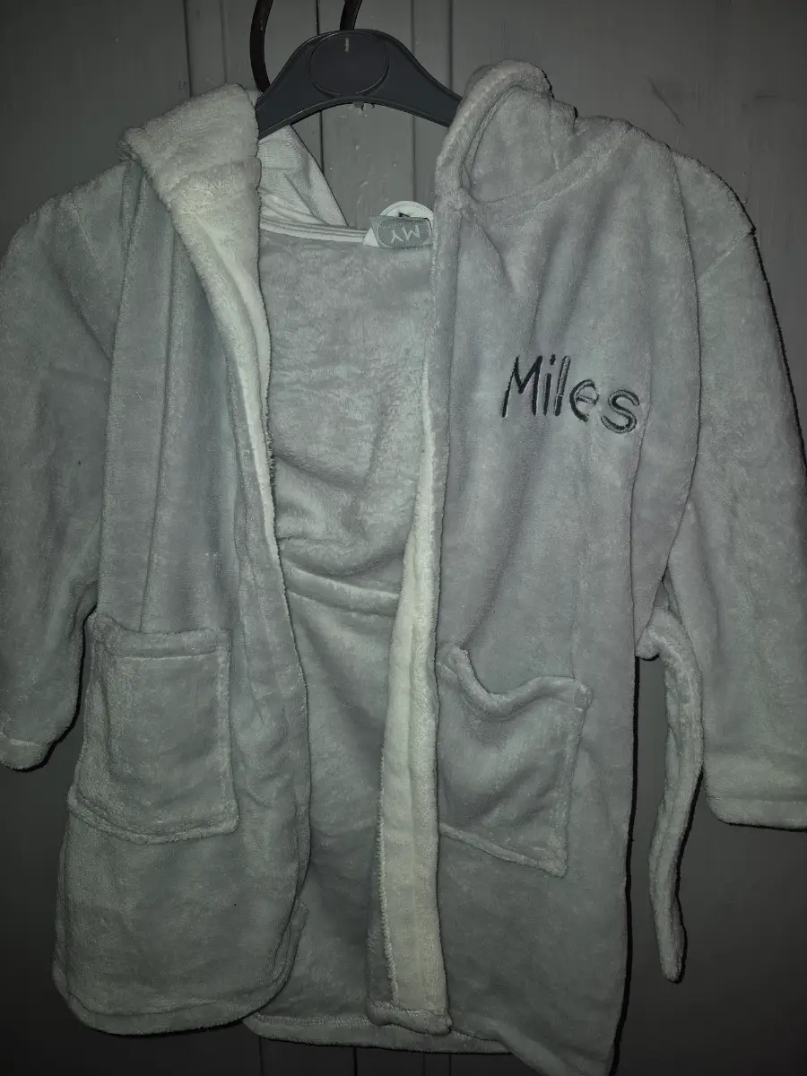'Miles' personalised dressing gown