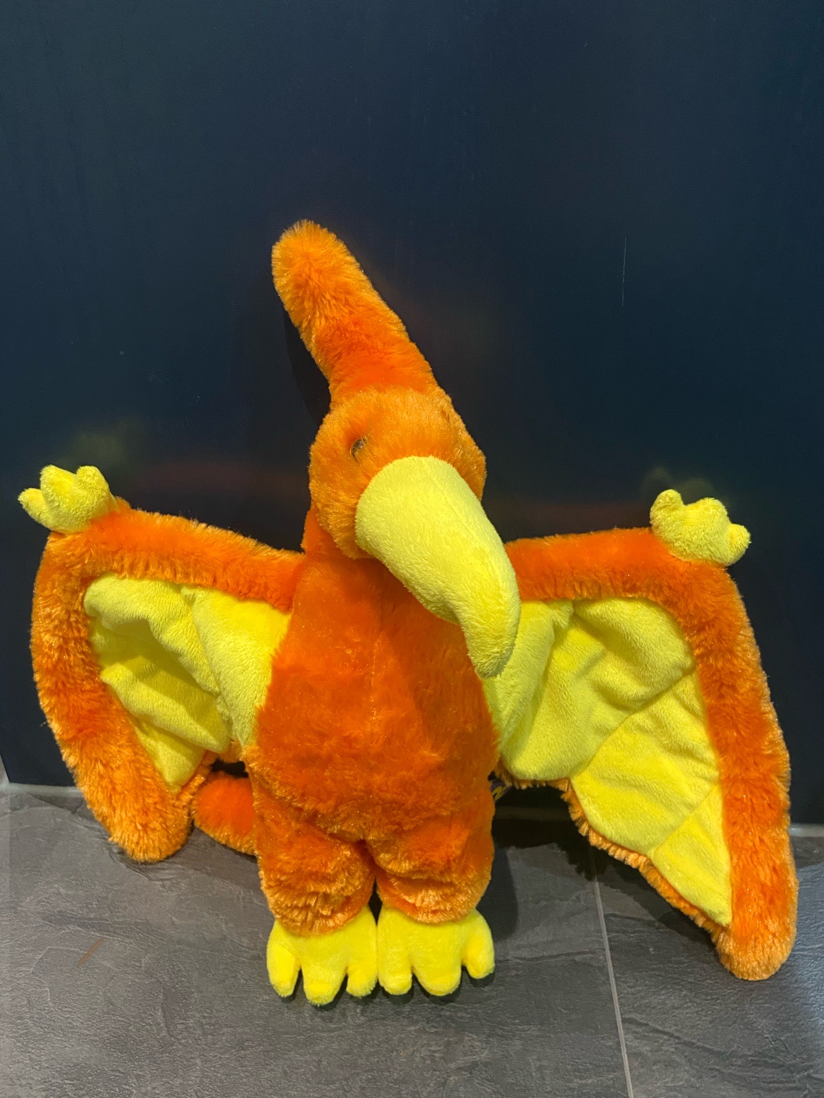 Vintage 2016 Ravensden Pteranodon in orange and yellow