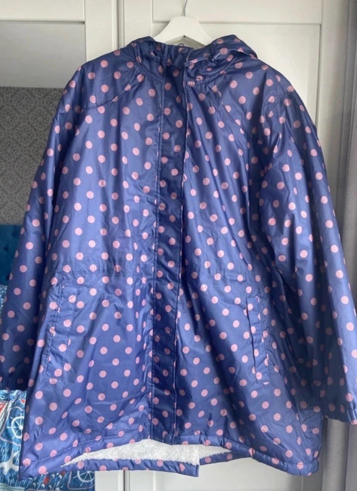 Cotton Traders blue and purple coat size 22