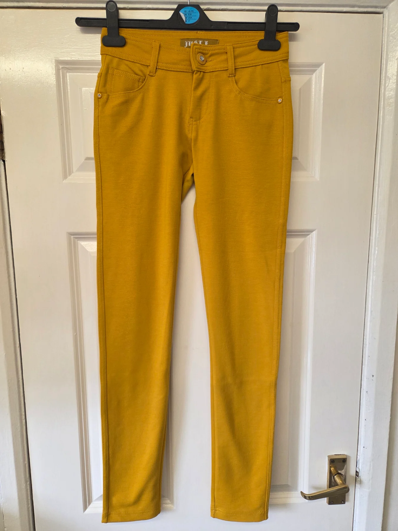 Just F Mustard Yellow Skinny Trousers/Jeggings. Size XS