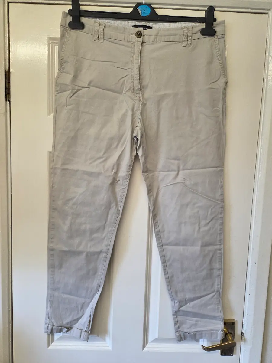 Atmosphere Stone Chino Trousers. Size 14