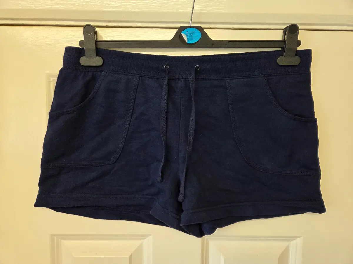 Papaya Holiday Navy Jersey Drawstring Shorts- Size 14