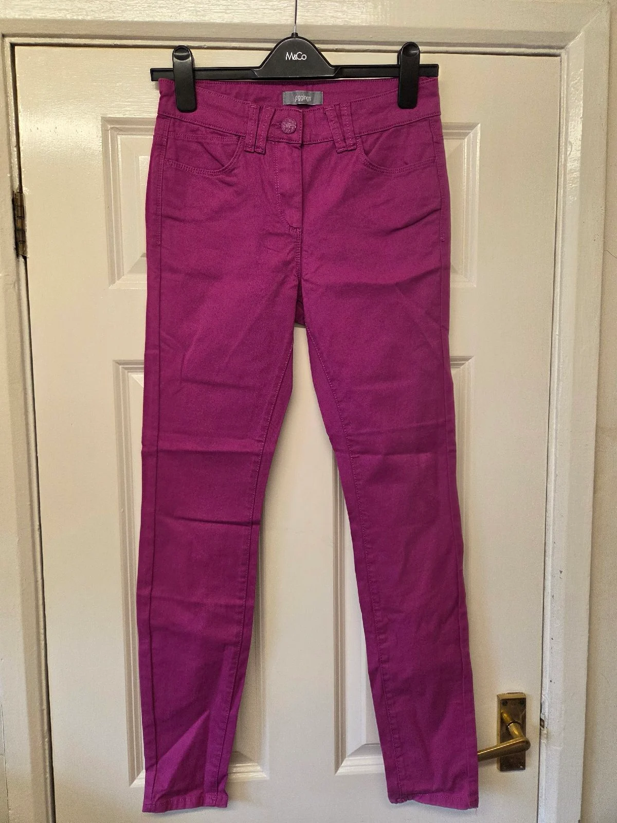 Marks & Spencer Magenta Purple Skinny Trousers/Jeans. Size 8