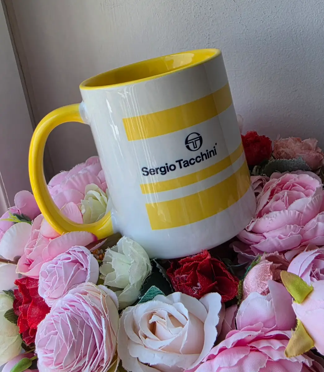 Sergio Tacchini yellow mug