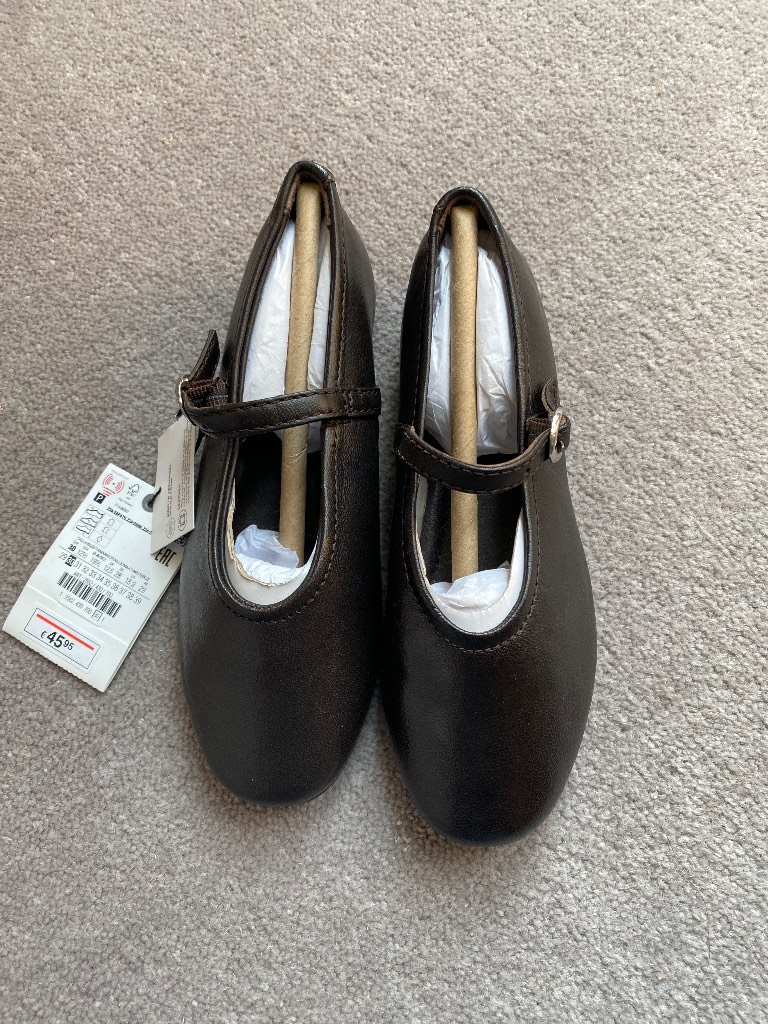 Zara leather Mary Jane girls shoes size EU30/UK12.5