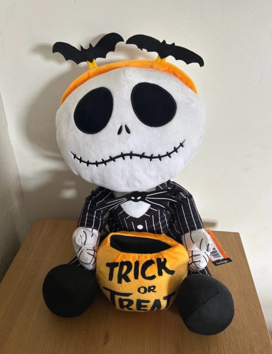 Nightmare Before Christmas Jack Skellington Large Plush Teddy