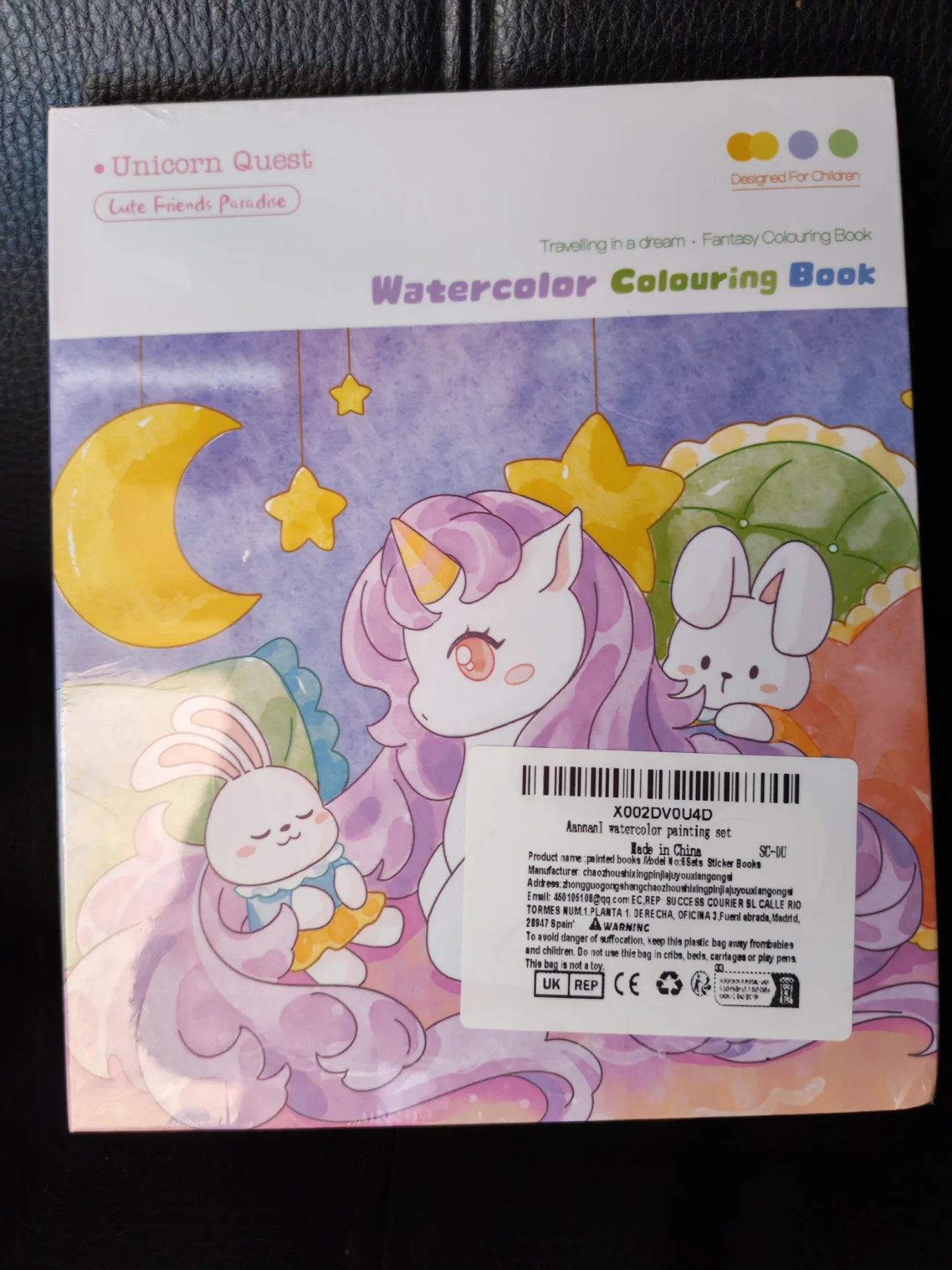 Unicorn Queen Watercolor Colouring Book - New, Unopened