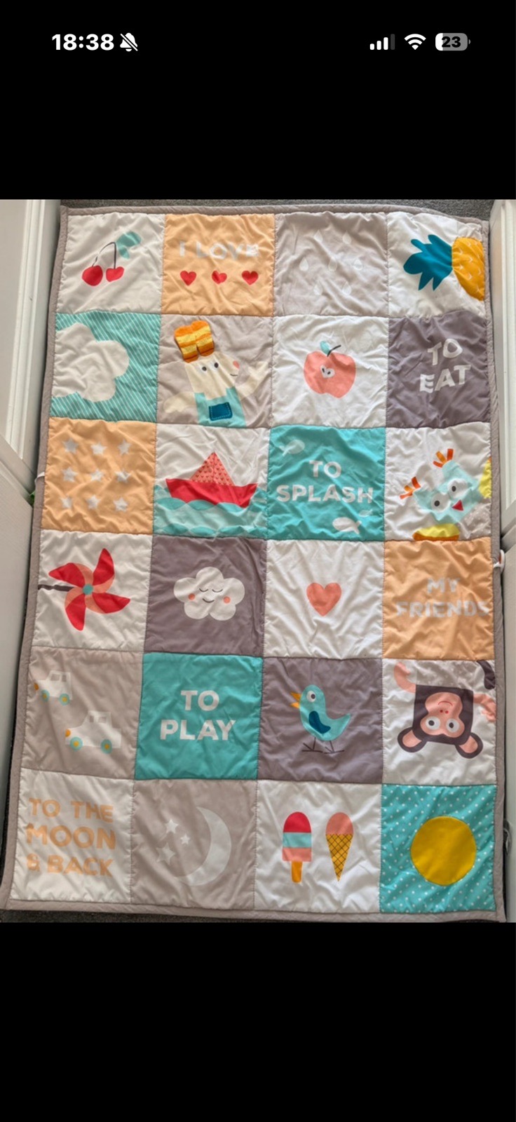 Baby play mat tag toys