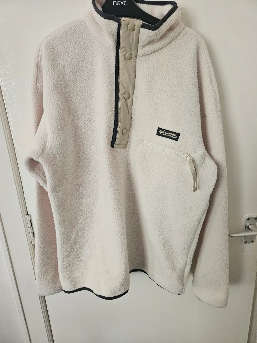 Columbia Helvetia II Half Snap Fleece Cream Size M