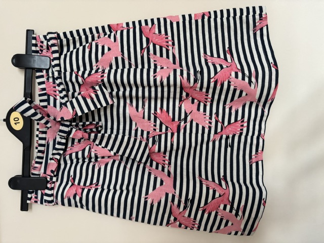 Oasis Womens Flamingo Summer Skirt Striped Sz 8