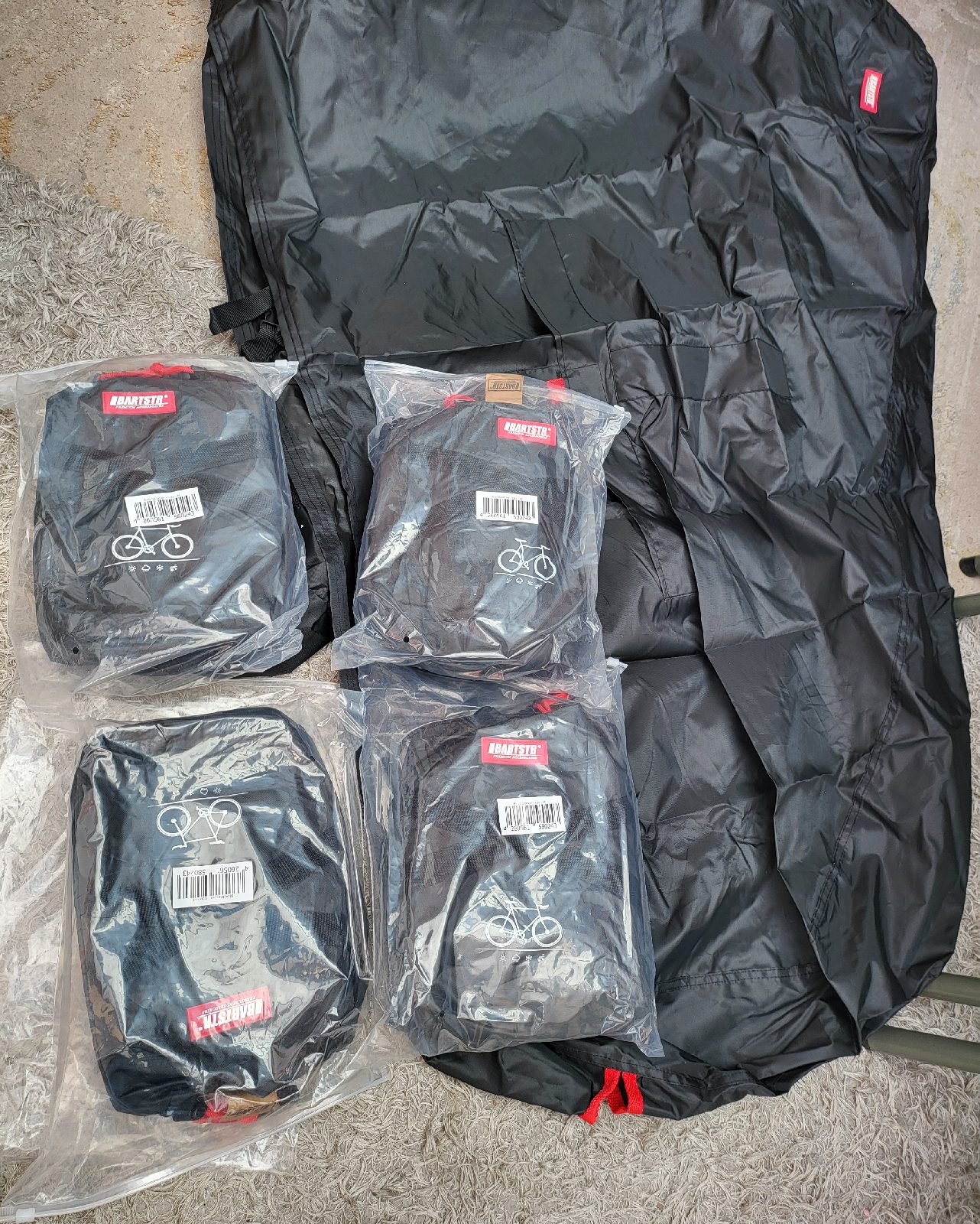 4 items Waterproof bicycle cover with storage bag