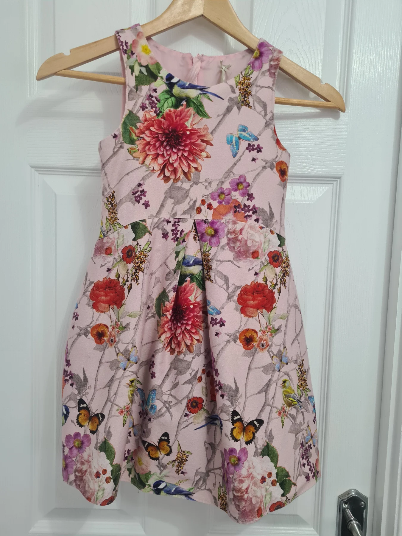 Next age 7 floral print dress fully lined