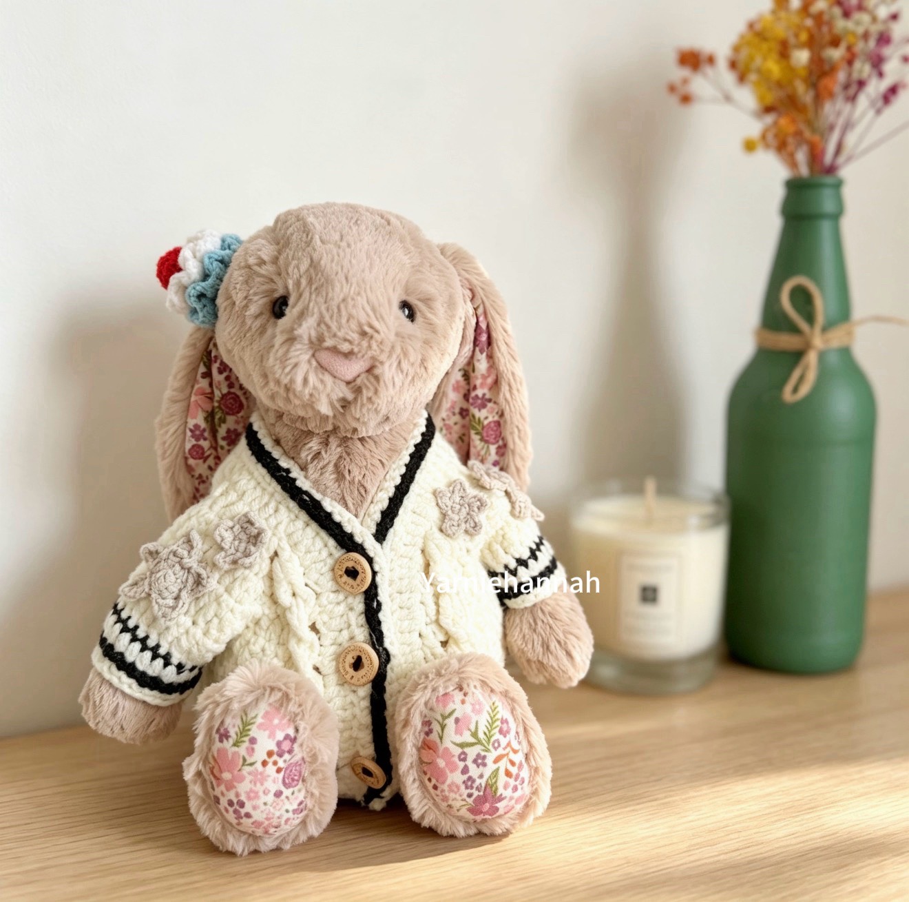 Taylor Swift folklore inspired cardigan for Medium jellycat bunnies