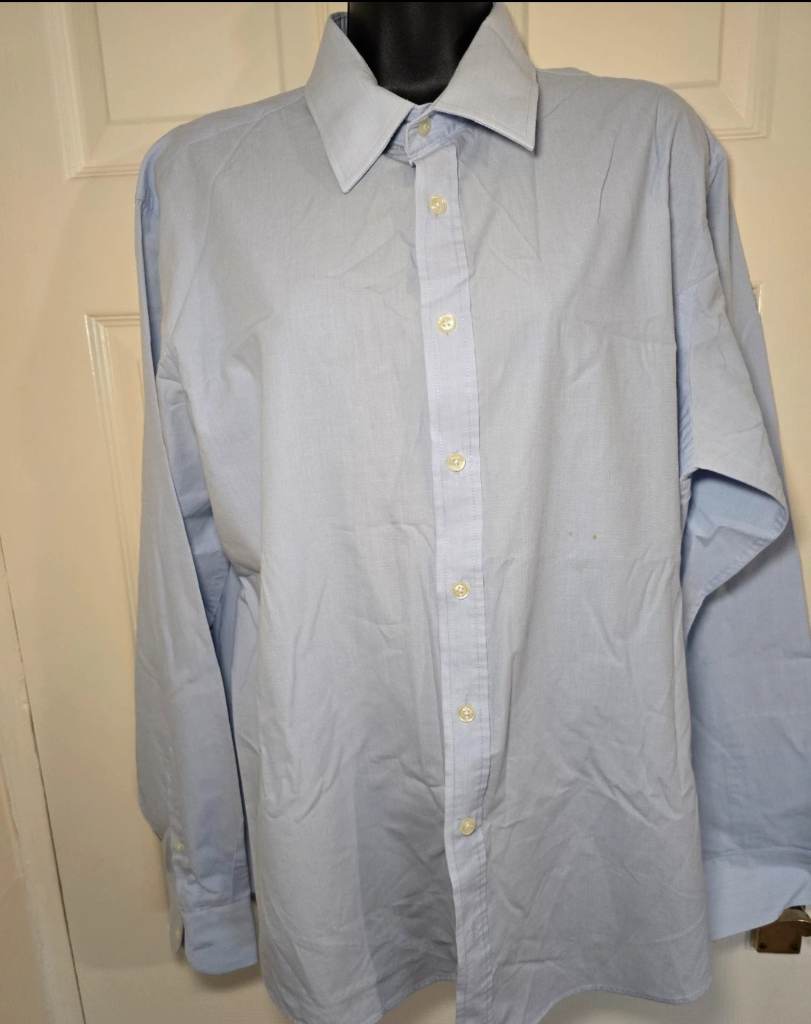 Scott & Taylor men's shirt.  Size 16.5 collar. Blue