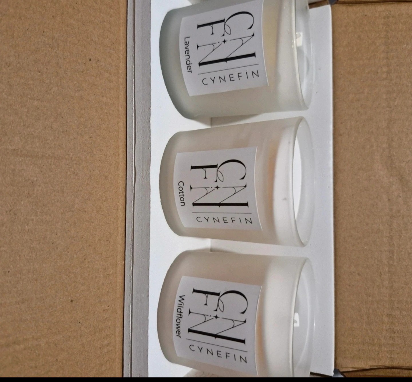 set of 3 candles. new in box