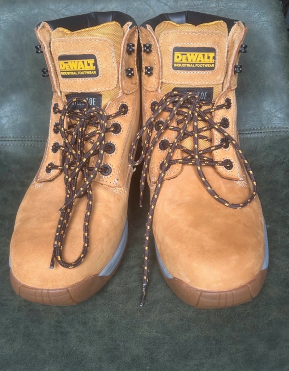 Dewalt Mason Steel Toe Safety Boots UK 9 EUR 43 Brown Work Boots S1P SRC New No Box