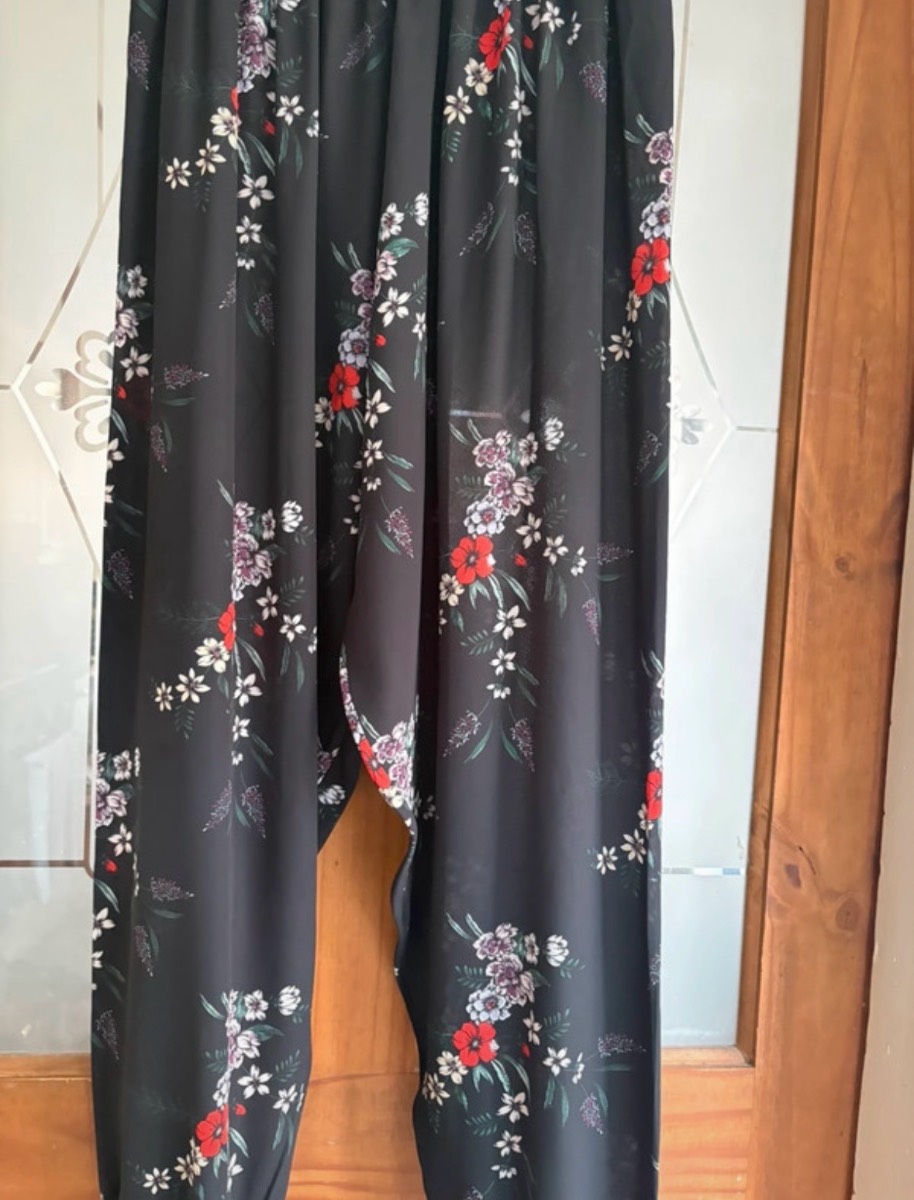 Floral chiffon harem pants size 12