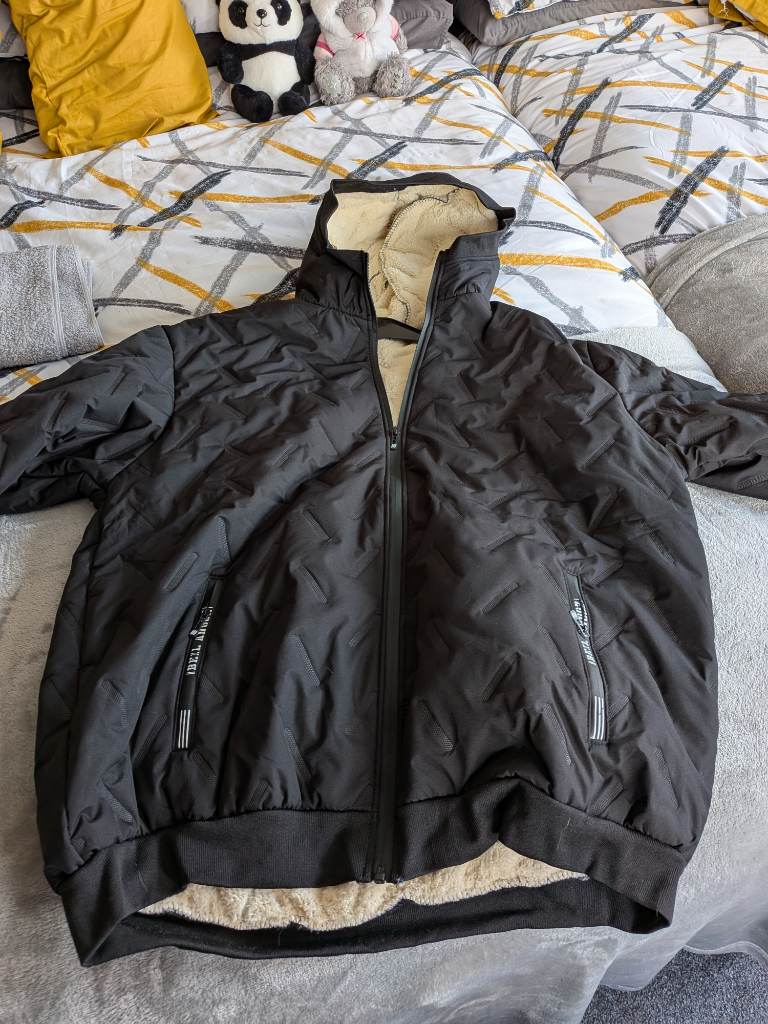 Black  Padded Mens Jacket