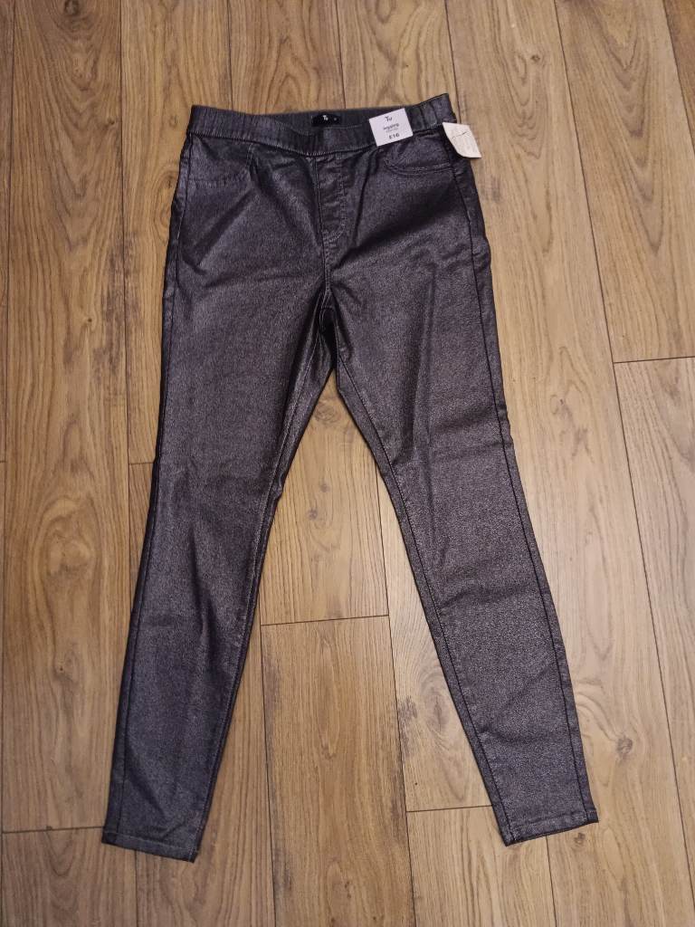 Ladies sparkly jeggings new size 12 Tu