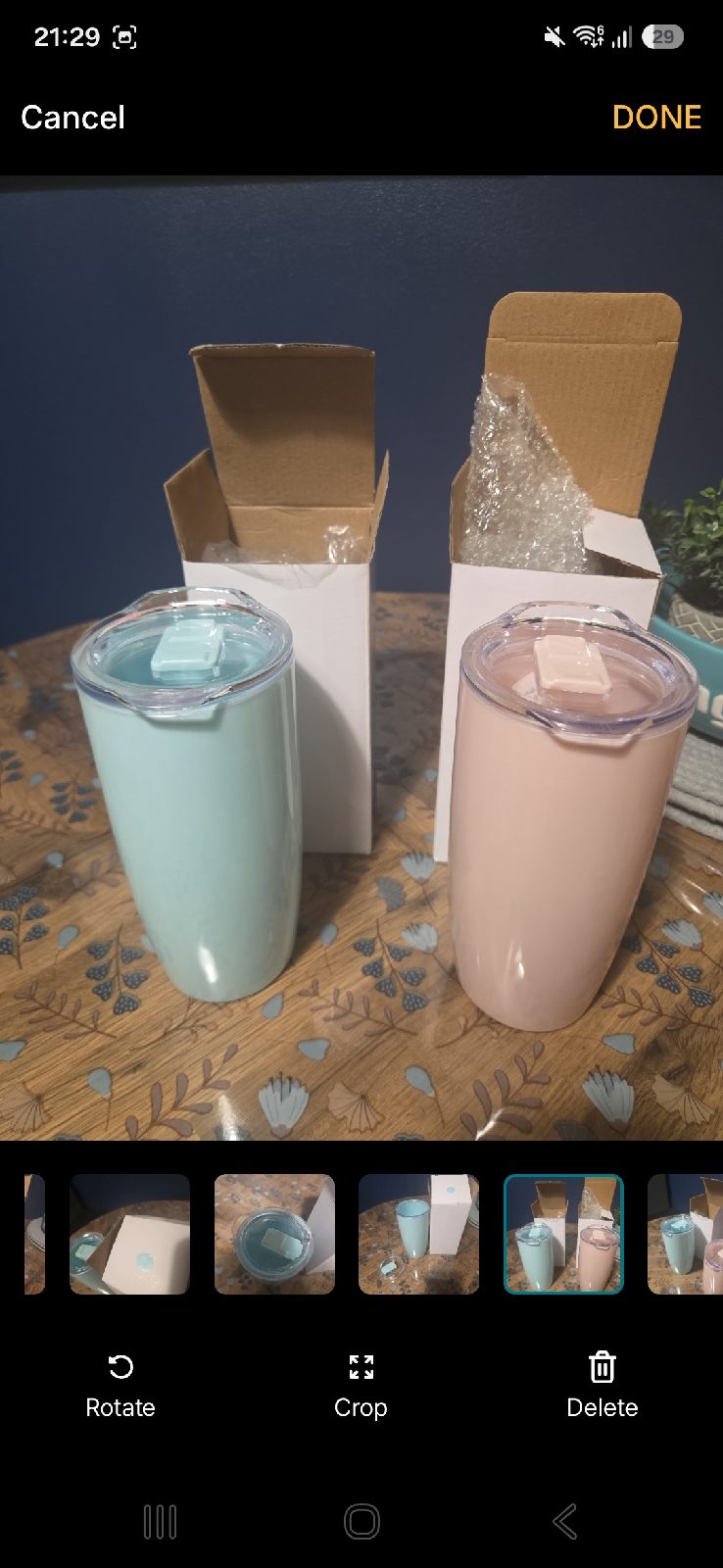 2 x tumbler