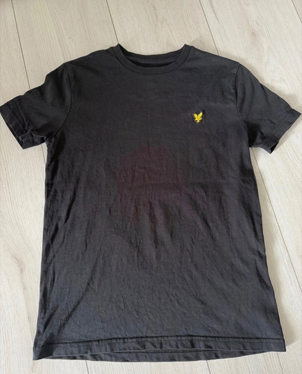Lyle & Scott Junior Cotton Black Crew Neck Casual Designer T-shirt Age 10-11 Years