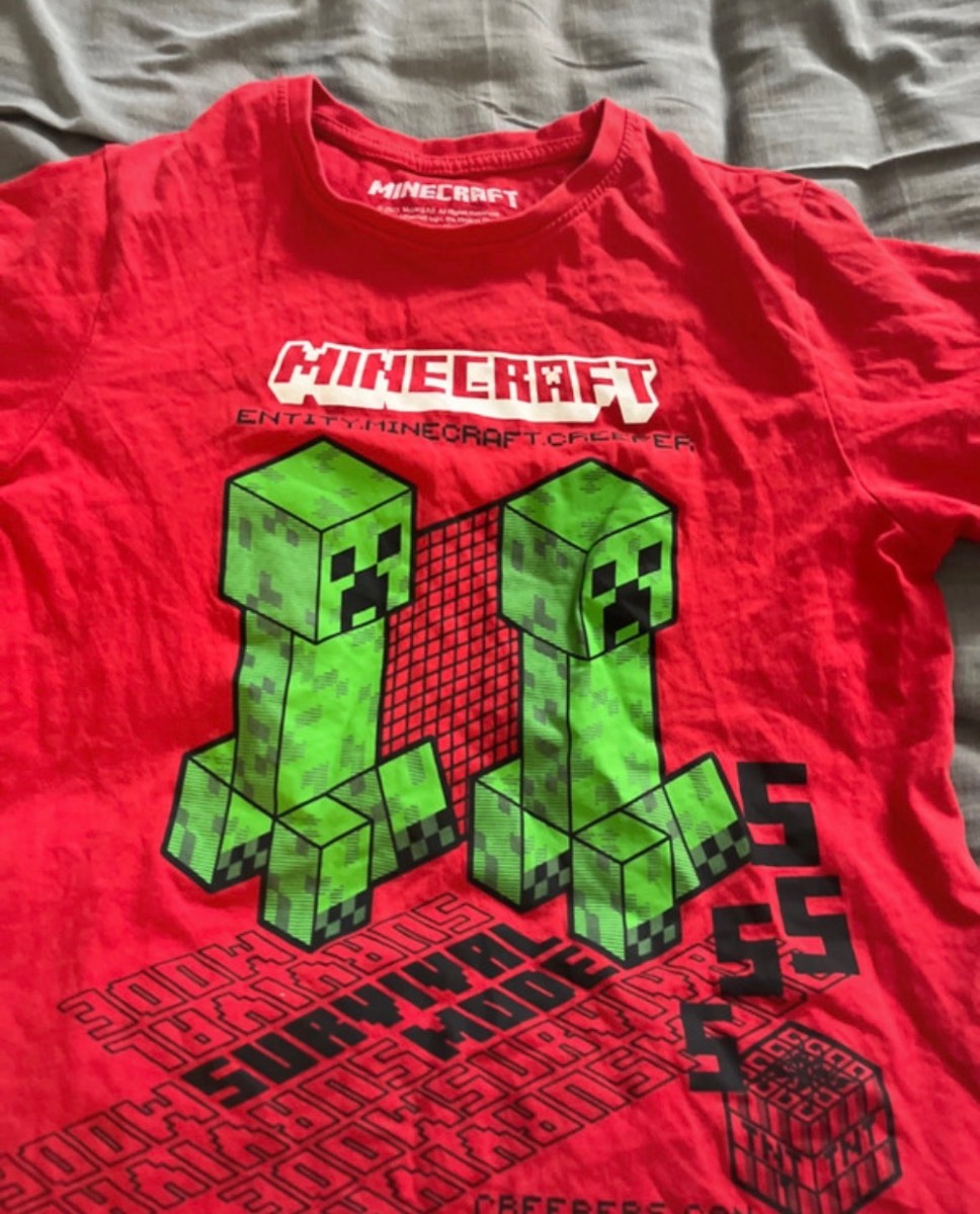 boys minecraft shirt 10 years old