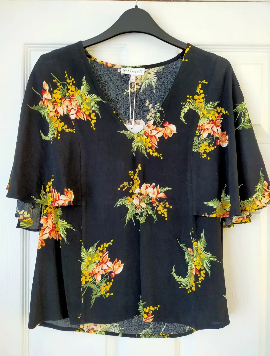 Ladies Loose & Floaty Floral Summer Top
