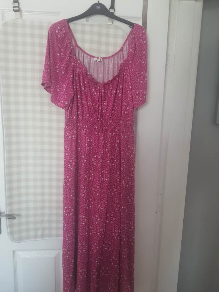 Monsoon pink dress uk 16
