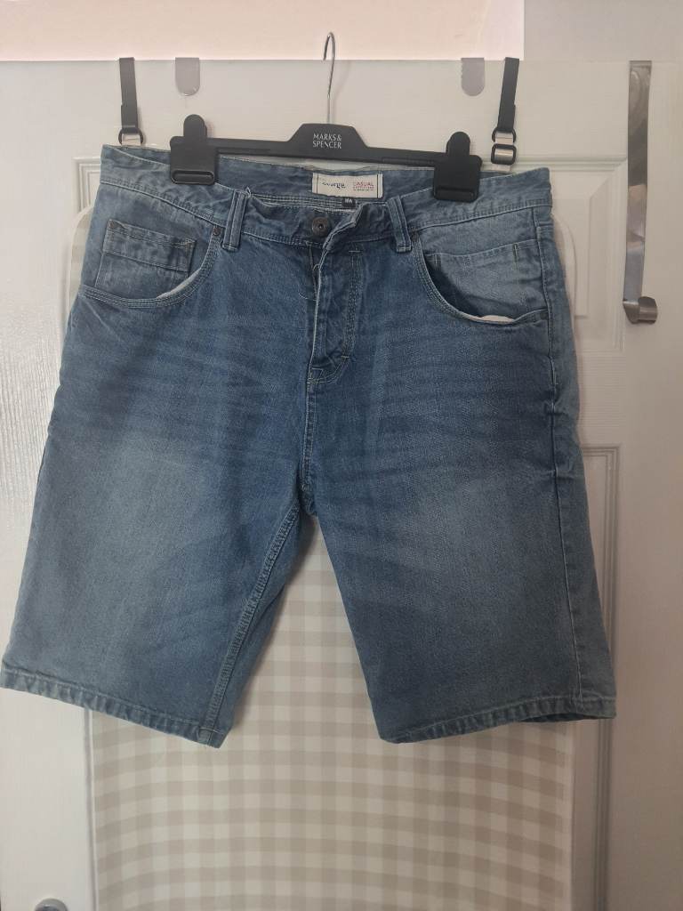 George blue demin shorts uk 36