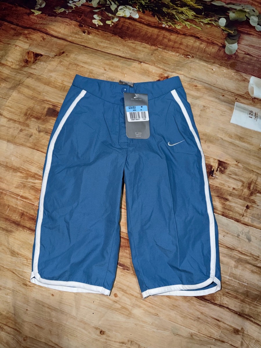 Nike Vintage Silver Tag Shorts – Kids Age 4–5 Years (Estimated) – Blue – New With Tags