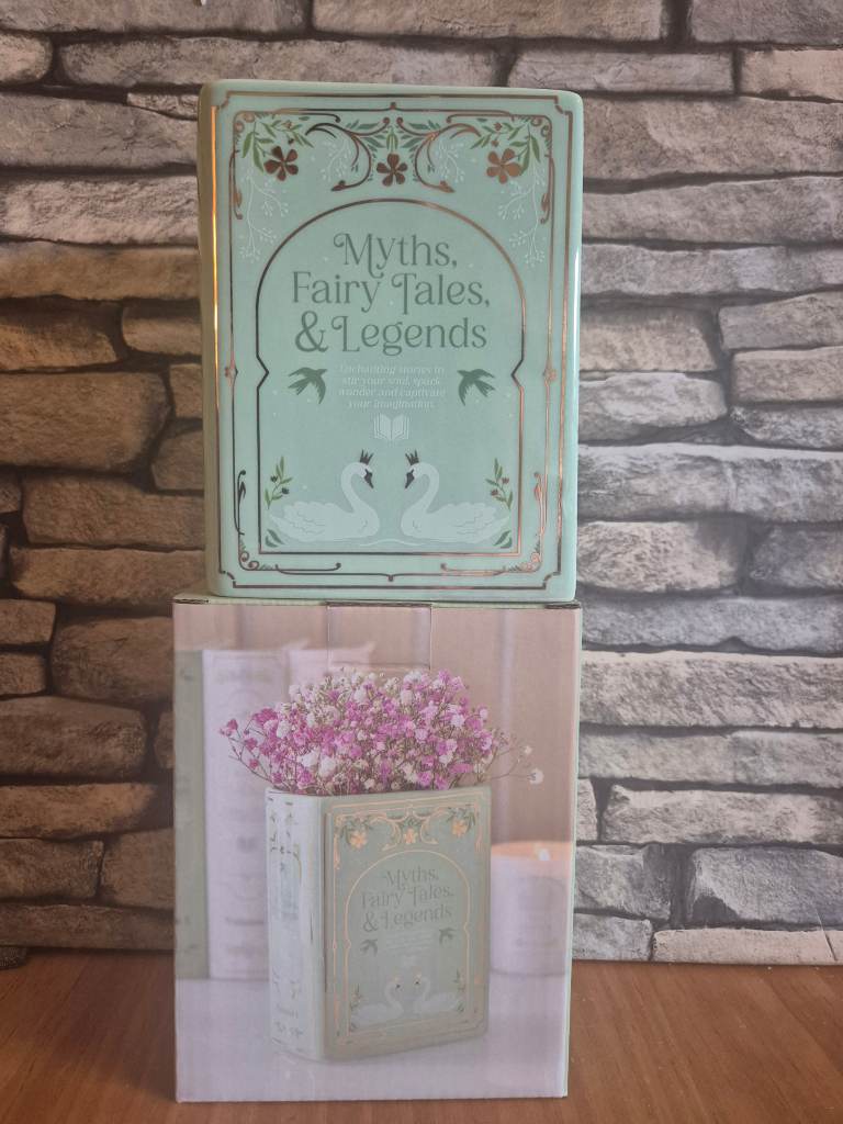 Book Style Vase Fairy Tales Green