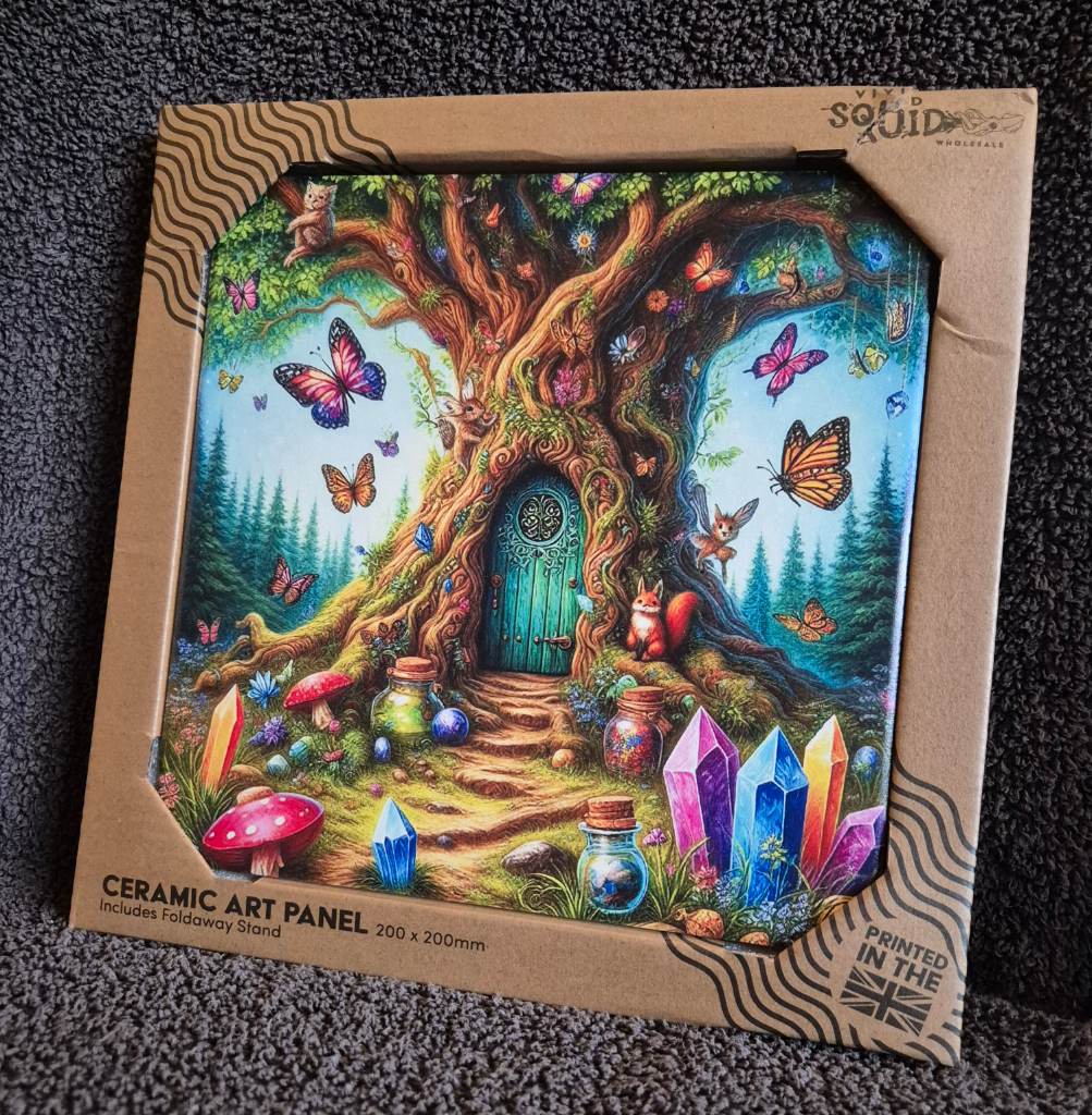 THE ENCHANTED DOOR 8X8 CERAMIC TILE
