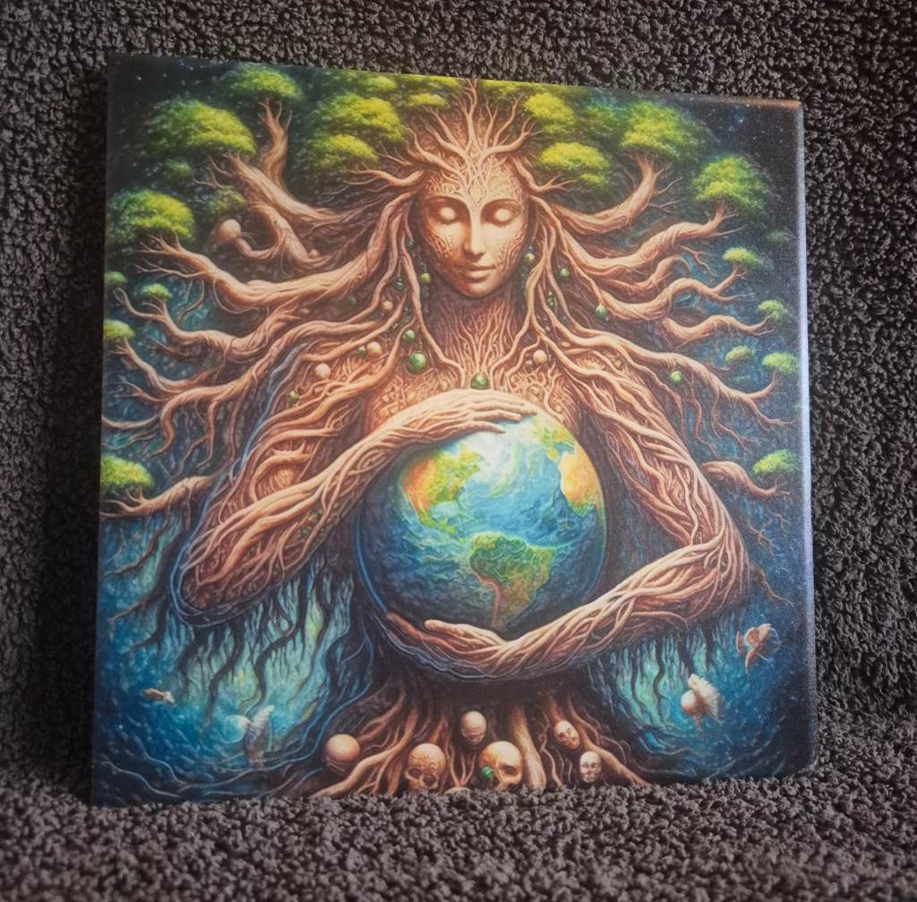 THE EARTH MOTHER 8X8 CERAMIC TILE